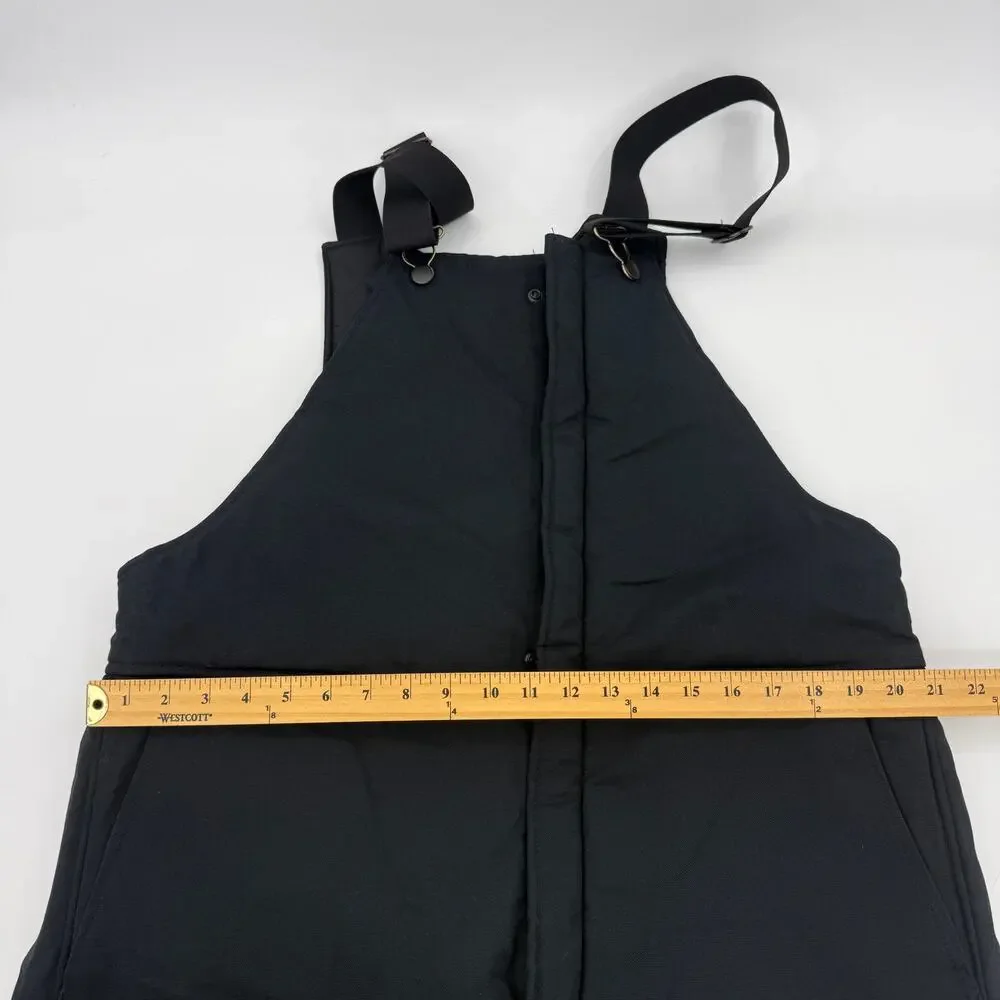 DAKOTA Outerwear Cold Weather Insulated Black Bib Overall Size M Zip Front, Leg